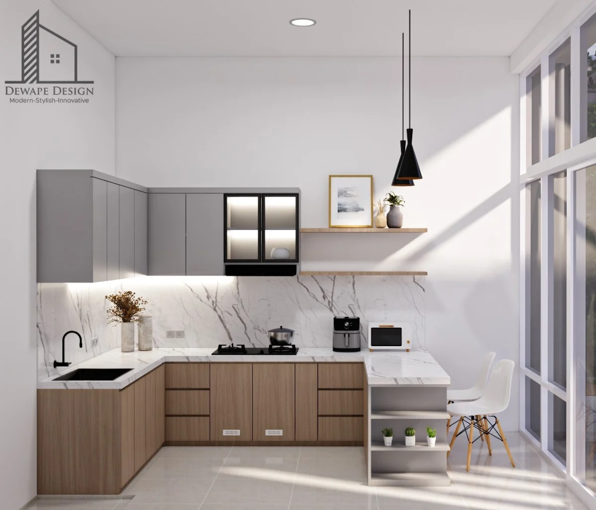 Kitchen Set Aluminium Malang Minimalis